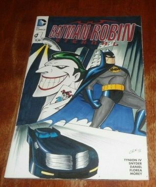 Batman & Robin Eternal 1 (2015 Dc) Sketch Art.
