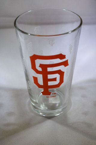 San Francisco Giants Satin Etch 16oz Collector Pint Beer Glass