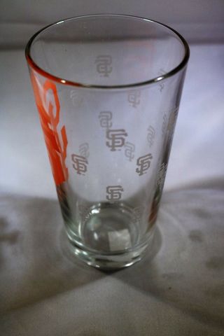 San Francisco Giants Satin Etch 16oz Collector Pint Beer Glass 2
