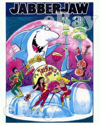 Rare Jabberjaw Cartoon Color Tv Photo Hanna Barbera Studios Concept Art