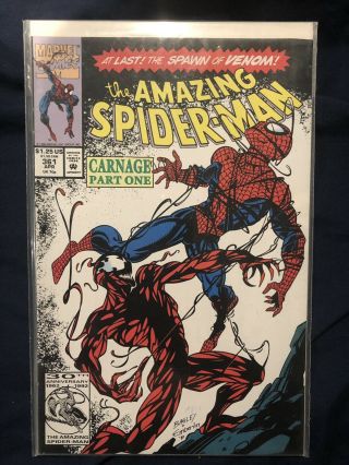 The Spider - Man 361 (apr 1992,  Marvel) First Appearance Of Carnage