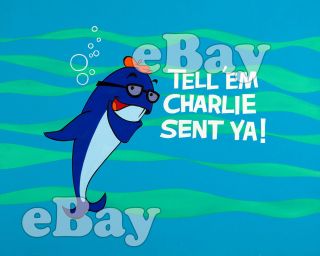 Rare Charlie The Tuna Cartoon Color Tv Photo Starkist Tuna Commercial Mascot