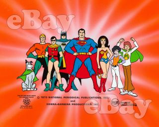 Rare Friends Cartoon Color Tv Photo Hanna Barbera Studios Superman
