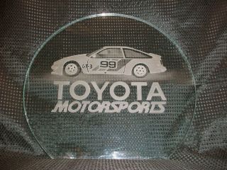 Toyota Motorsports Gt - 3 1/2 " Thick Glass Etched Sign