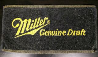 Miller Beer Vintage Bar Towel 46.  5x24cm Old Stock