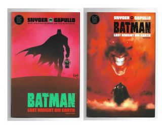Batman Last Knight On Earth 1 Both A & B Covers