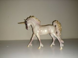 Breyer Paddock Pals Little Bits Unicorn 2003 - 2005 Glossy Pearlescent Lavender Vg
