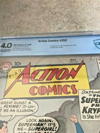 Action Comics 252 cgc 4.  0 1st Supergirl 2