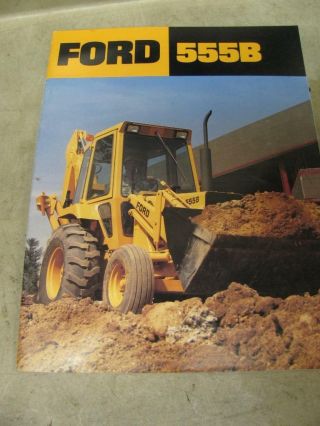 Ford 555b Tractor Loader Backhoe Tlb Sales Brochure