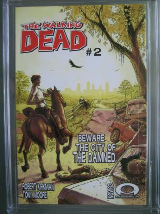 Walking Dead 1 CGC 9.  4 SS Signed Robert Kirkman 1st Rick Grimes - 1st Print 3