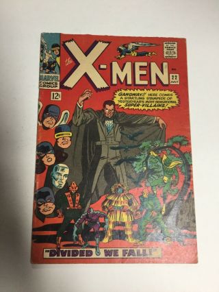 X - Men 22 Vg Very Good 4.  0 Bad Cut Lines Marvel Comics Silver Age