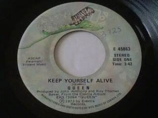 Queen Keep Yourself Alive B/w Son And Daughter 45 Canada Pressing