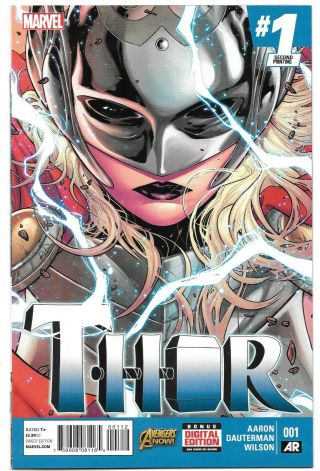 Thor 1 Nm 2014 Marvel Comics 2nd Print Variant App Jane Foster Lady Jason Aaron