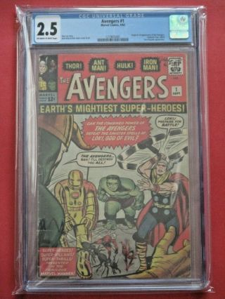 Avengers 1 - Cgc 2.  5 - Huge Marvel Siver Age Key - First Avengers Appearance