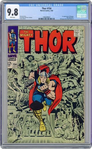 Thor (1st Series Journey Into Mystery) 154 1968 Cgc 9.  8 1996389007