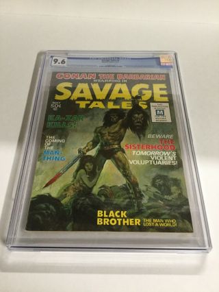 Savage Tales 1 Cgc 9.  6 Ow/w First Appearance Of Man - Thing Marvel Comics