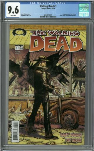 The Walking Dead 1 (oct 2003,  Image) Cgc 9.  6 White - 1st Rick Grimes