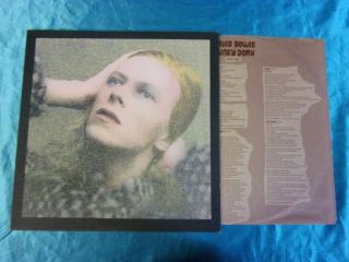 1971 Rock Lp: David Bowie - Hunky Dory - Rca Victor Lsp - 4623
