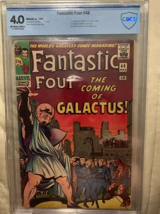 Fantastic Four 48 Cbcs 4.  0 1st Appearance Of Silver Surfer & Galactus Cameo
