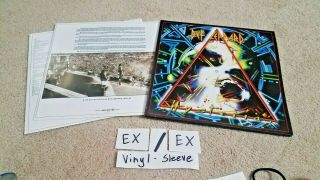 Def Leppard - " Hysteria " Reissue Lp Vinyl Record Rock Metal