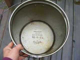 Vintage 1957 Cities Service Station Gas 5 Gallon Lube Oil GREASE Bucket Pail Can 4