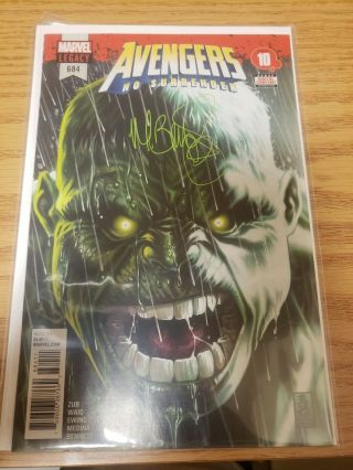 Avengers 684 Signed By Mark Brooks (no)