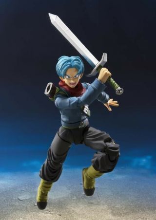 S.  H.  Figuarts Future Saiyan Trunks Dragon Ball Z In Hand Complete