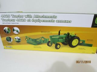 ERTL Big Farm,  4020 Tractor With Attachment,  Lights And Sounds. 7