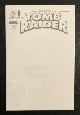 Tomb Raider Preview Convention Variant Blank Sketch Cover Near Very Rare