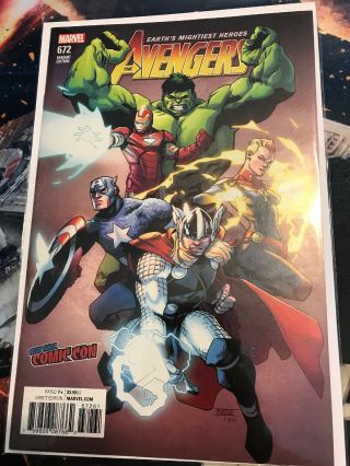 Marvel Avengers 672 York Comic Con Nycc Exclusive Variant Captain America