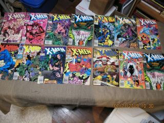 19pc The Uncanny X - Men Comic Books 1980 - 1990