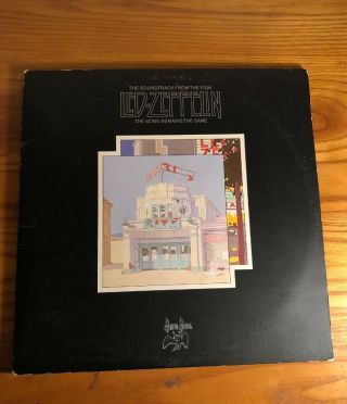 Led Zeppelin Song Remains The Same Vinyl Record Ss 2 - 201 1198 Swan Song Atlantic