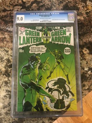 Green Lantern 76 Cgc 9.  0 - First Neil Adams Art