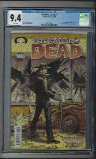 The Walking Dead 1 Cgc 9.  4 White (1491328001) Skybound (1st Print) Kirkman 2003