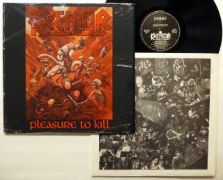 Kreator Pleasure To Kill Lp - Noise Germany 1st Press 1986 Trash Metal Rp376