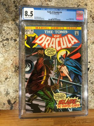 Tomb Of Dracula 10 (cgc 8.  5) - 1st Appearance Of Blade The Vampire Slayer