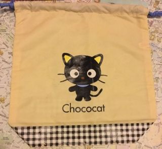 This Is A Vintage Sanrio 1996,  1999 Chococat Nylon Drawstring Bag