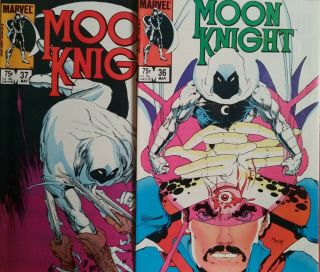 Moon Knight 36 & 37 1st Appearance Of Zohar.  Low Print Runs 1984