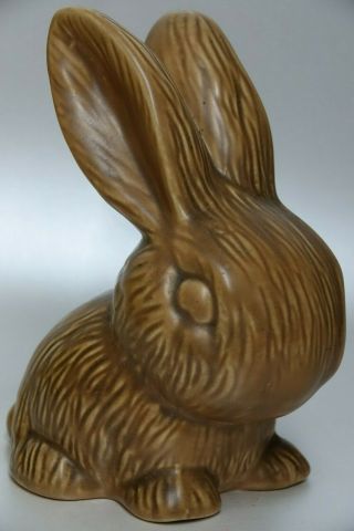 Wonderful Old Chocolate Brown Rabbit - Possibly Sylvac - Rare Colour - L@@k