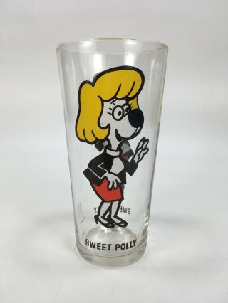 Vintage Pepsi Sweet Polly Glass Cup Collector Series Leonardo - Ttv