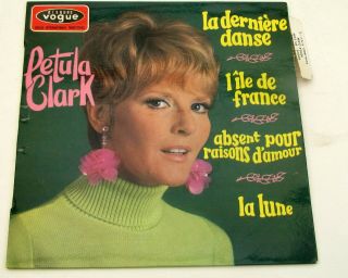 Petula Clark La Derniere Danse Rare 1967 French 1st Press Ep W/tab Audio
