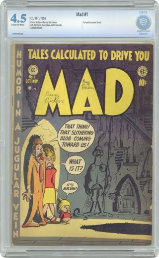 Mad (comic 1 - 23) 1 1952 Cbcs 4.  5