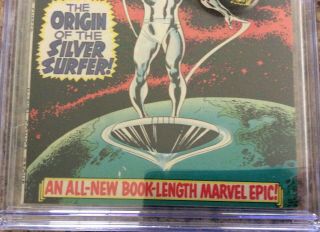 Silver Surfer 1 CGC 9.  4 with off white to white pages 2