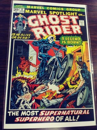 Marvel Spotlight 5 [1st App Ghost Rider] 11x17 Print [free Shipping]