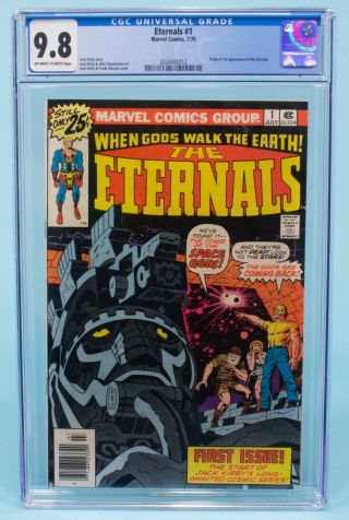 Eternals 1 Cgc 9.  8 Marvel Comics Origin & 1st Appearance Jack Kirby Movie