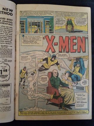 X - Men 1 Comic Book Silver Age 1963 First Appearance Of Magneto 10
