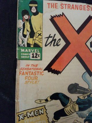 X - Men 1 Comic Book Silver Age 1963 First Appearance Of Magneto 3