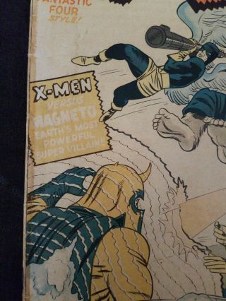 X - Men 1 Comic Book Silver Age 1963 First Appearance Of Magneto 4