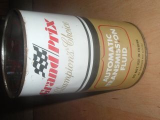 1 Vintage Tin Can Oil Grand Prix Automatic Transmission Fluid