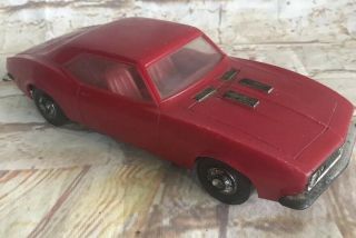 Vintage 1960 ' s Processed Plastic Co.  Chevrolet Camaro SS 396 Red 2